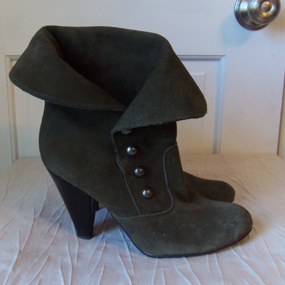 MIA Duke Heeled Foldover Ankle Boots sz 9
